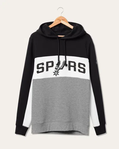 Junk Food Clothing Nba San Antonio Spurs Colorblock Hoodie In Black