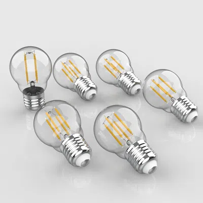 Jonathan Y Classic Non-dimmable G45-4w Led Edison Glass Bulbs With E26 Base, 80+ Cri, Warm White 2700k, 420 Lum