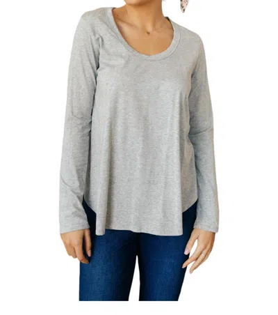 143 Story Every Girl's Favorite Basic Top In Heather Gray In Grey
