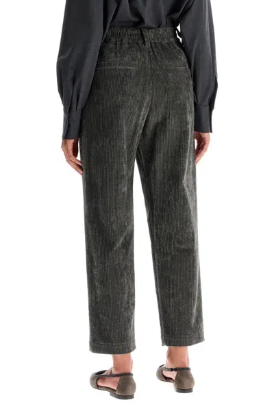 BRUNELLO CUCINELLI CROPPED CORDUROY PANTS 