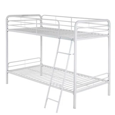 Better Home Products Twin Over Twin Metal Bunk Bed