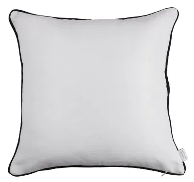 Homezia 18" Yellow And White Throw Pillow Cover