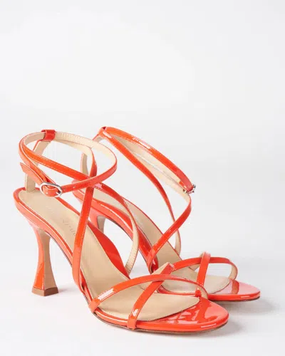 Marion Parke Lottie Heel In Tropical Sunset In Orange