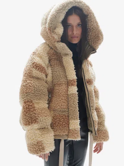 Holden W Sherpa Down Puffer - Natural Mix In Beige