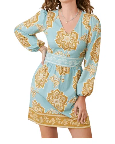 Spartina 449 Diane Jersey Calm Waters Dress In Medallion In Multi