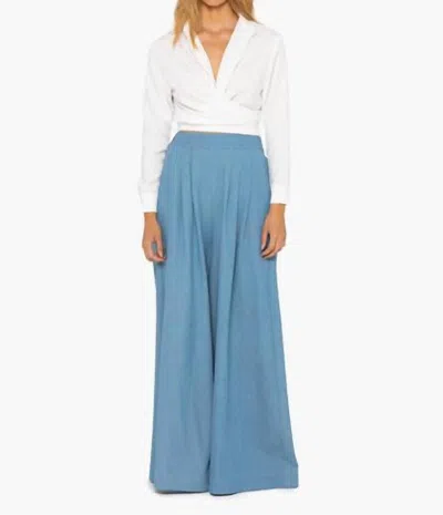 Just Bee Queen Harper Pants In Sky In Blue