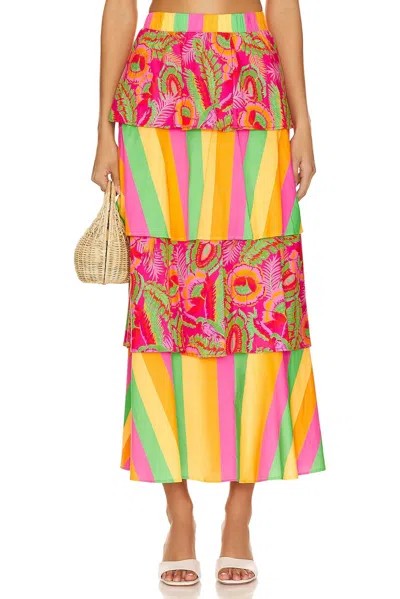 Show Me Your Mumu Full Swing Skirt In Multi