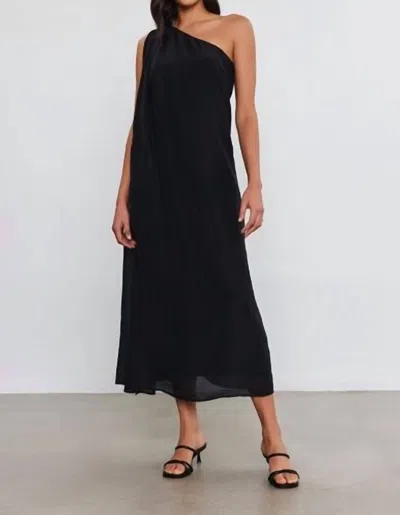 Velvet By Graham & Spencer Andrea Linen Maxi Dress In Black
