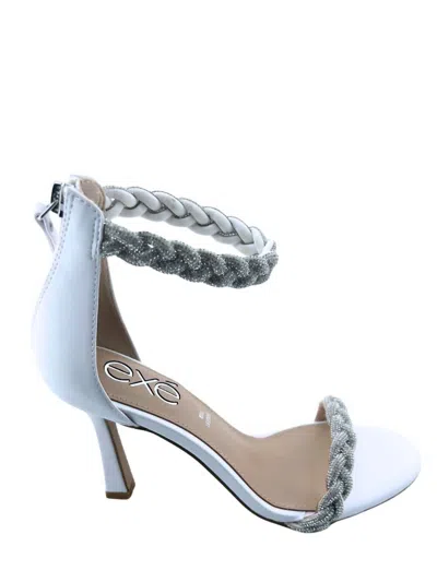 Exe' Julia Sandals In White In Silver