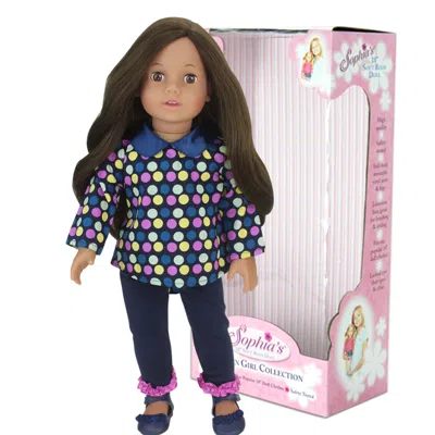 Teamson Sophia's 18'' Soft Bodied Brunette Doll "catherine" With Brown Eyes
