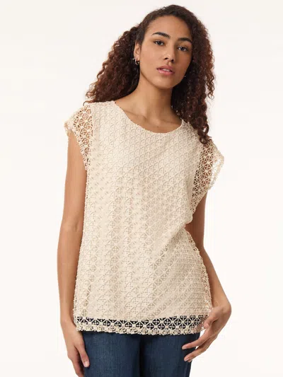 Jones New York Lace Top In White