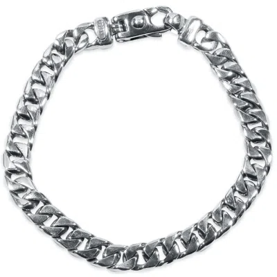 Pompeii3 Men's Curb Link 14k Gold (39gram) Or Platinum (64gram) 8mm Bracelet 8.5 In Silver