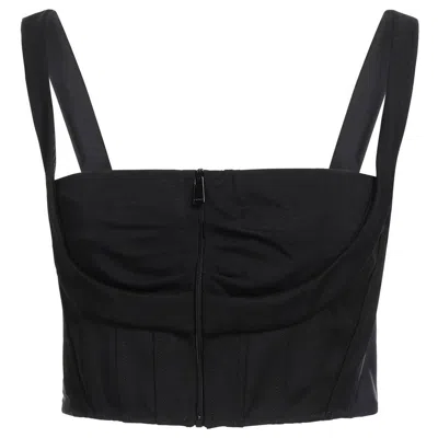 Pinko Wool Tops & Women's T-shirt In Black