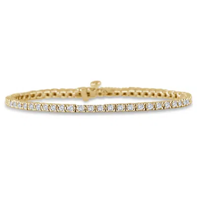 Diana M. Fine Jewelry 14k 1.00 Ct. Tw. Diamond Tennis Bracelet In Gold