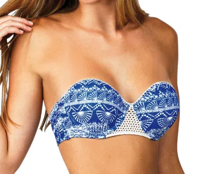 Raisins Underwire Push Up Bikini Top In Tahiti Tide In Blue