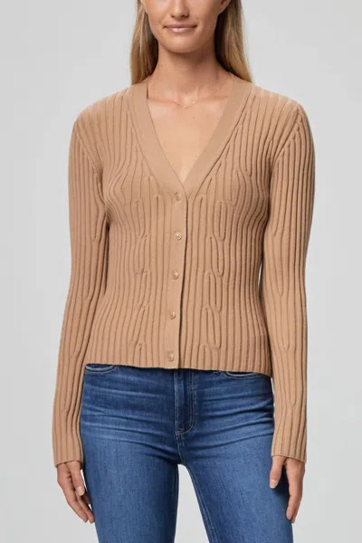 Paige Shirin Cardigan In Brown