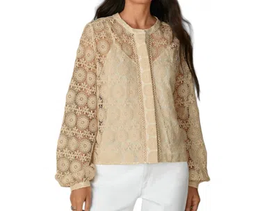 Marie Oliver Frances Blouse In Dove In Beige