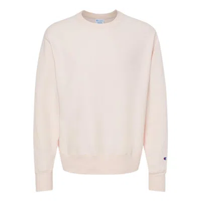 Champion Reverse Weave Crewneck Sweatshirt In Beige