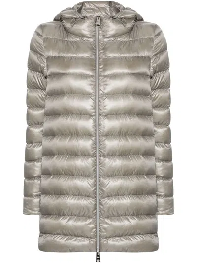 Herno A-shape Puffer Jacket In Grey
