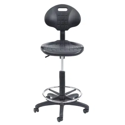 National Public Seating Nps Polyurethane Task Chair, 22"-32" Height