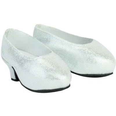 Teamson Sophia's Sparkling Platform High Heels For 18" Dolls, Silver