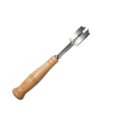 Frieling Bread Lame Dough Scoring Blade W/extra Blades And Cover, 7.5 Inch, Natural Wood Handle