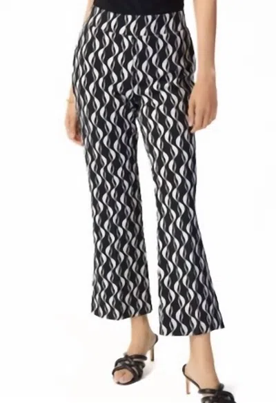 Joseph Ribkoff Geometric Print In Black In Blue