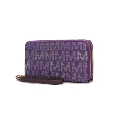 Mkf Collection By Mia K Hofstra M Signature Wallet Wristlet In Purple