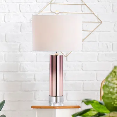 Jonathan Y Edward 27" Glass /crystal Led Table Lamp