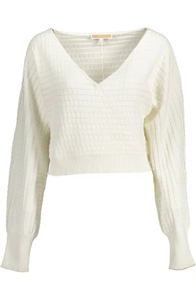 Kocca White Cotton Sweater In Beige