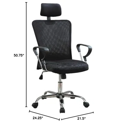 Coaster Stark Mesh Back Office Chair Black And Chrome