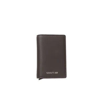 Cerruti 1881 Elegant Leather Bi-fold Men's Wallet In Grey