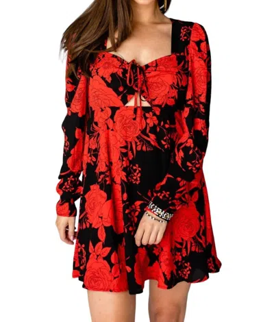 BUDDYLOVE EMI MINI SKATER DRESS IN DAHLIA 