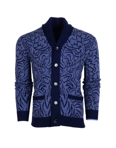 Greyson Clothiers Den Of Thieves Cardigan In Falcon In Blue