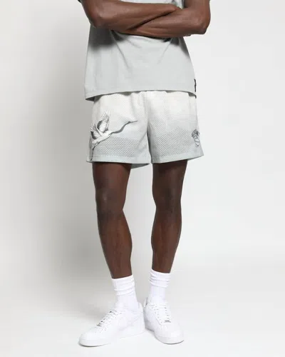 Twenty Montreal Nash Mesh Basketball Shorts In Cement Gradient In White
