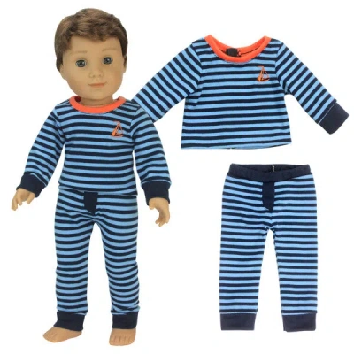 Teamson Sophia's Pajama Shirt And Pants 2 Piece Set For 18" Boy Dolls