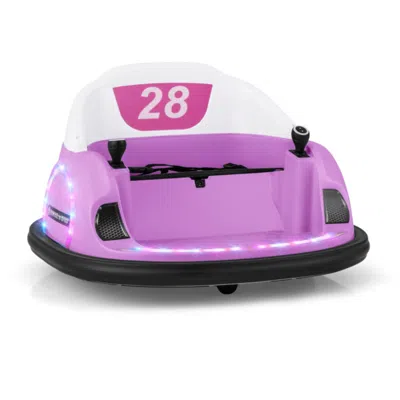Hivvago 12v 360â° Ride On Bumper Car For Toddlers With Remote Control-pink