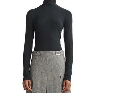 Rag & Bone Luca Stretch-modal Turtleneck Top In Grey