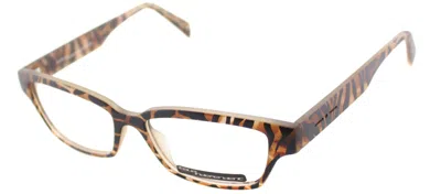 Italia Independent It 5018 Zeb 044 Womens Rectangle Eyeglasses 52mm In Beige