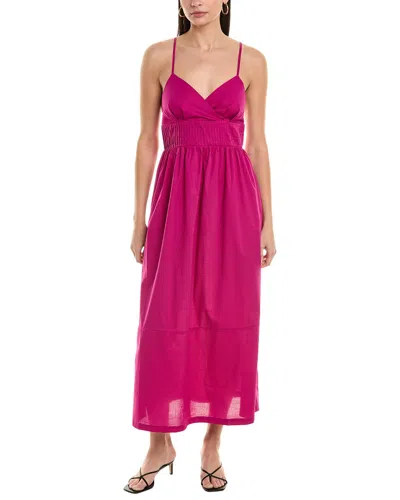Alpha Studio Midi Dress In Pink