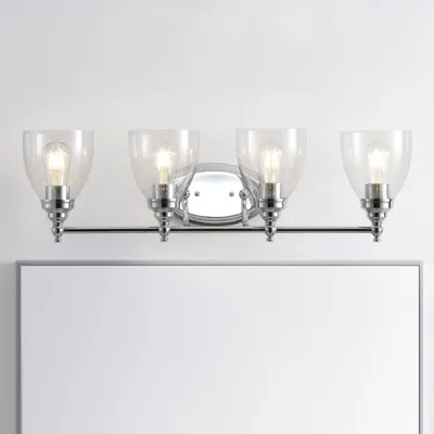 Jonathan Y Marais 30" 4-light Metal/glass Led Vanity