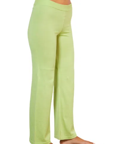 French Kyss Knit Pant In Lime In Yellow