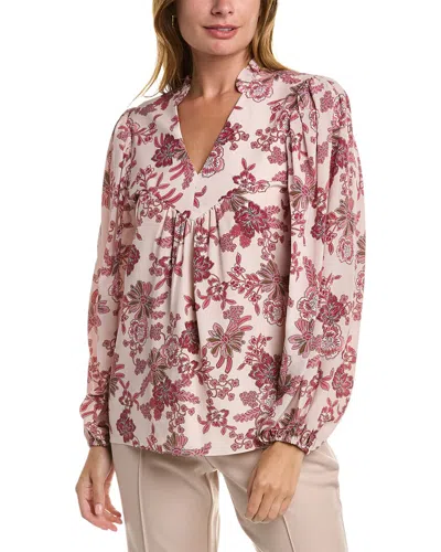 Elie Tahari Silk Blouse In Pink