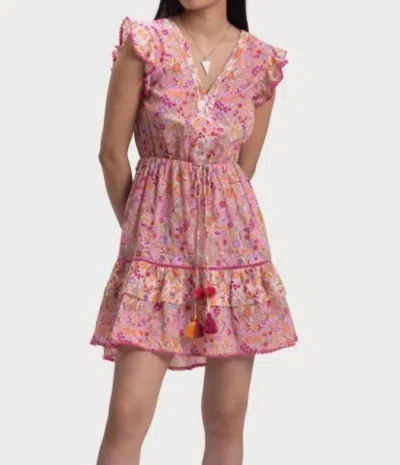 Ash & Eve Blake Mini Dress In Pink Floral In Pink