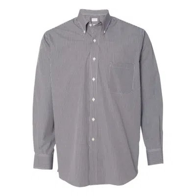 Van Heusen Gingham Check Shirt In Grey