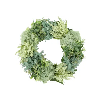 Creative Displays 25" Hydrangea, Heather And Eucalyptus Wreath