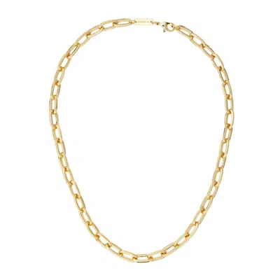 Machete Grande Oval Link Necklace In Gold In Gold