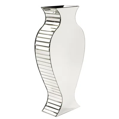 Homezia Curvy Art Deco Style Mirrored Vase