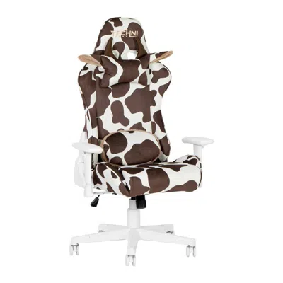 Techni Sport Ts85 Brown Cow Series Gaming Chair