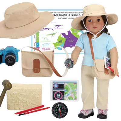 Teamson Sophia's 10 Piece Smithsonian Paleontologist Set For 18" Dolls, Multicolor